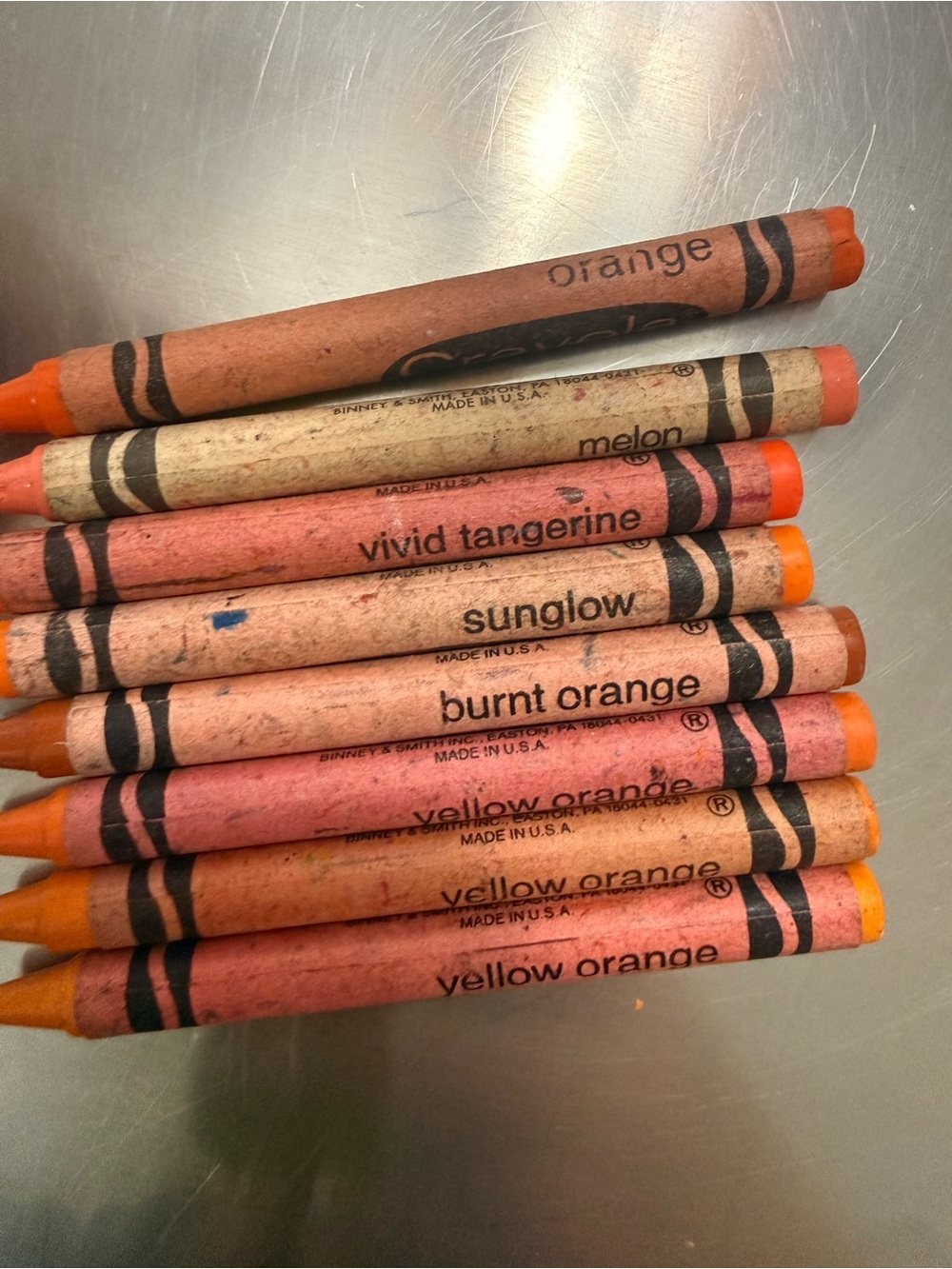 Crayola Orange Wax Crayons - Multi Shade Orange Set
